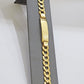 Real 10k Gold Cuban Curb Link ID Bracelet 5mm-10mm 8-8.5" Inches 10kt Name Plate