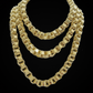 Real 10k Gold Byzantine Chain Necklace 8mm 30" Long 10kt Yellow Gold,Thick shiny