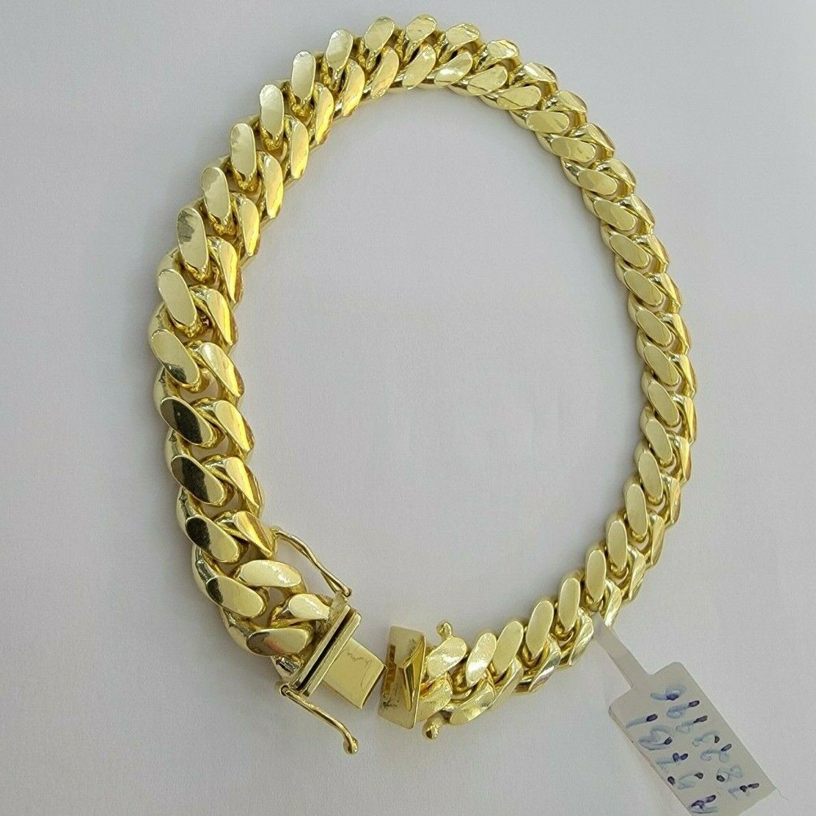 Solid 14k Gold Miami Cuban Link Bracelet 8.5" 9mm 14kt Yellow Gold Real 14kt MEN