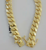 Real  10K Yellow Gold Miami Cuban Link Bracelet 11mm "9, Men's 10kt Strong SOLID