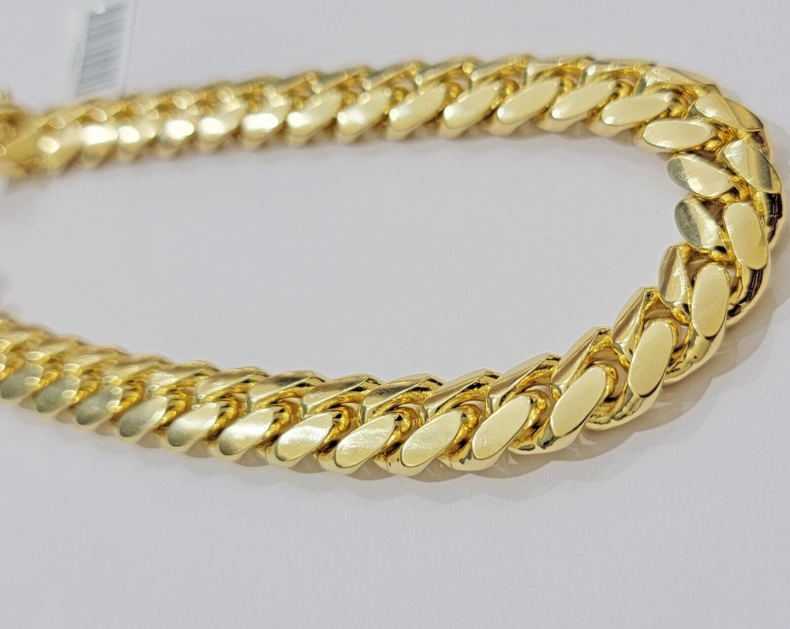 Real 14k Gold Bracelet 10mm 9 Inch Miami Cuban Link Men REAL 14kt Solid & STRONG