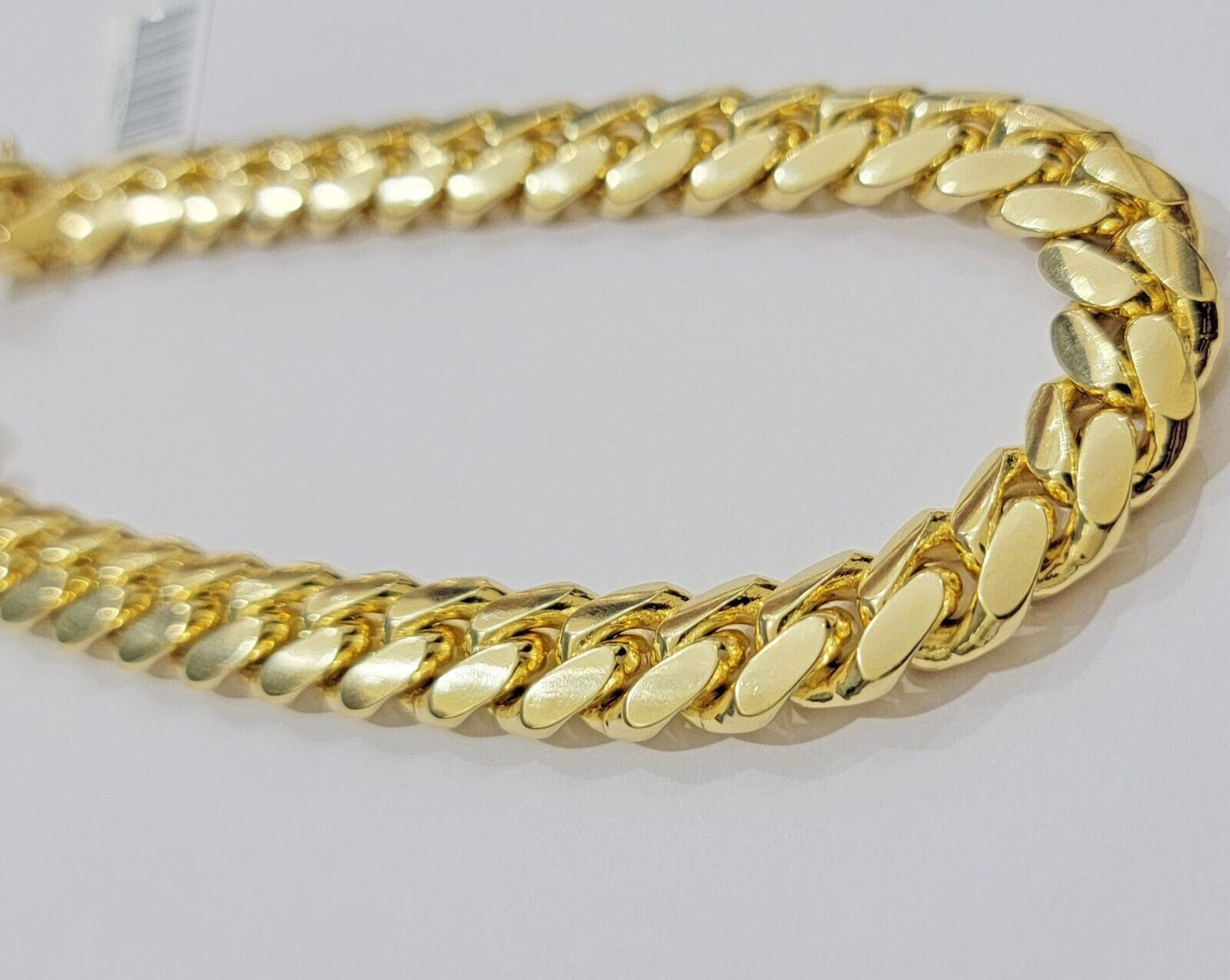 14k Yellow Gold Solid 10mm Bracelet Miami cuban Link 9" For Mens Real 14kt Heavy