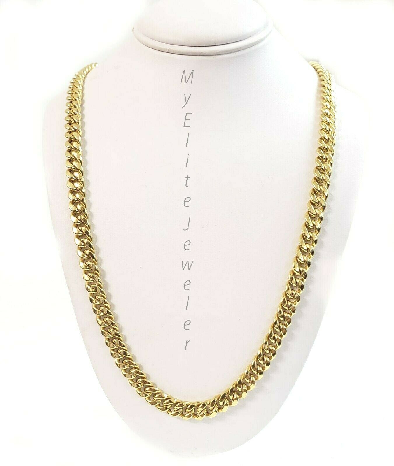 REAL 10K Gold 6mm Miami Cuban Chain Necklace 24