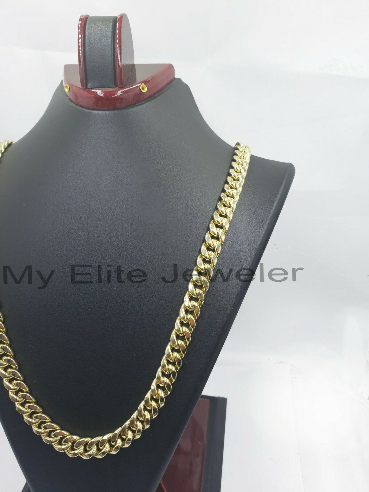 REAL 10MM 14k Gold Cuban Link Chain 30" Necklace Men's Box Lock 14kt Yellow Gold