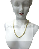 10k Yellow Gold Ladies Rope Necklace 18" Chain 3mm Women 100% REAL GOLD Bracelet