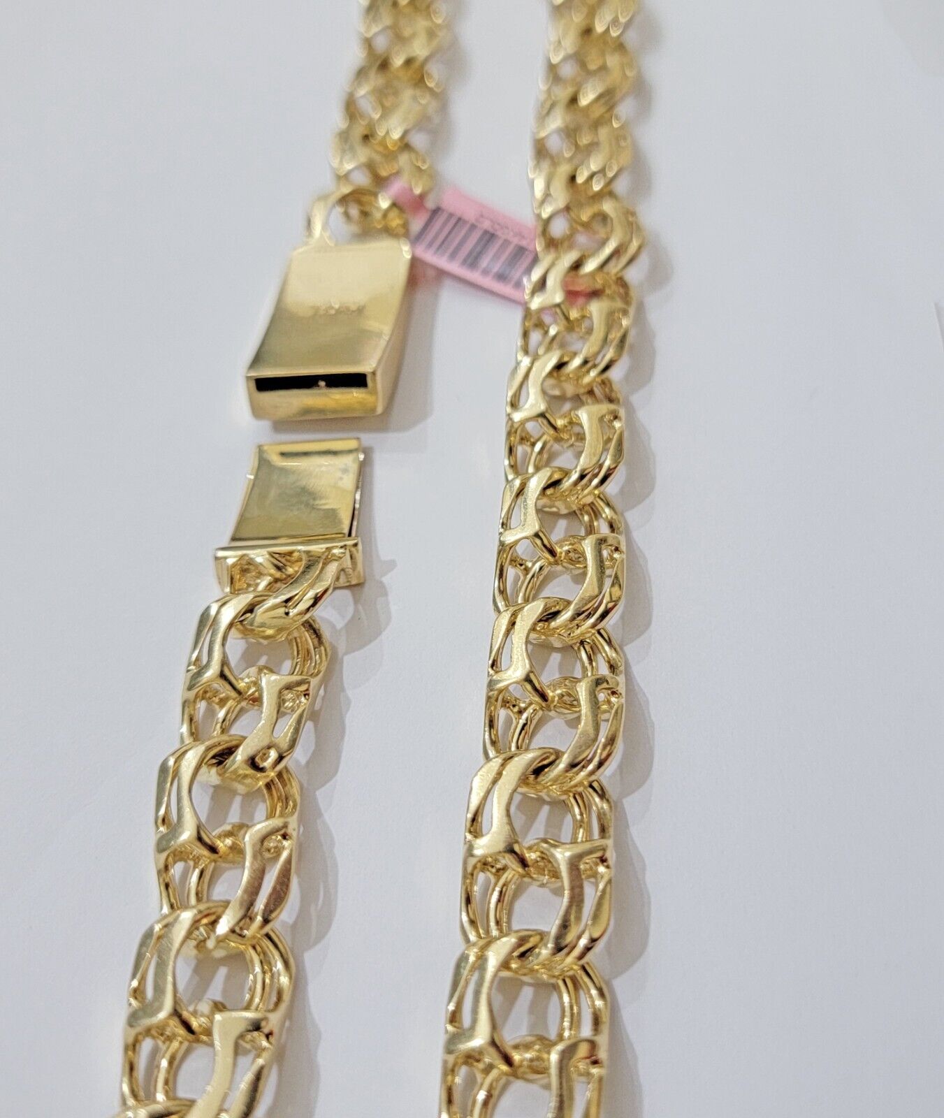 14k Gold Mens Necklace Chino Link Chain 24 Inch REAL 14KT Yellow Gold Real SOLID