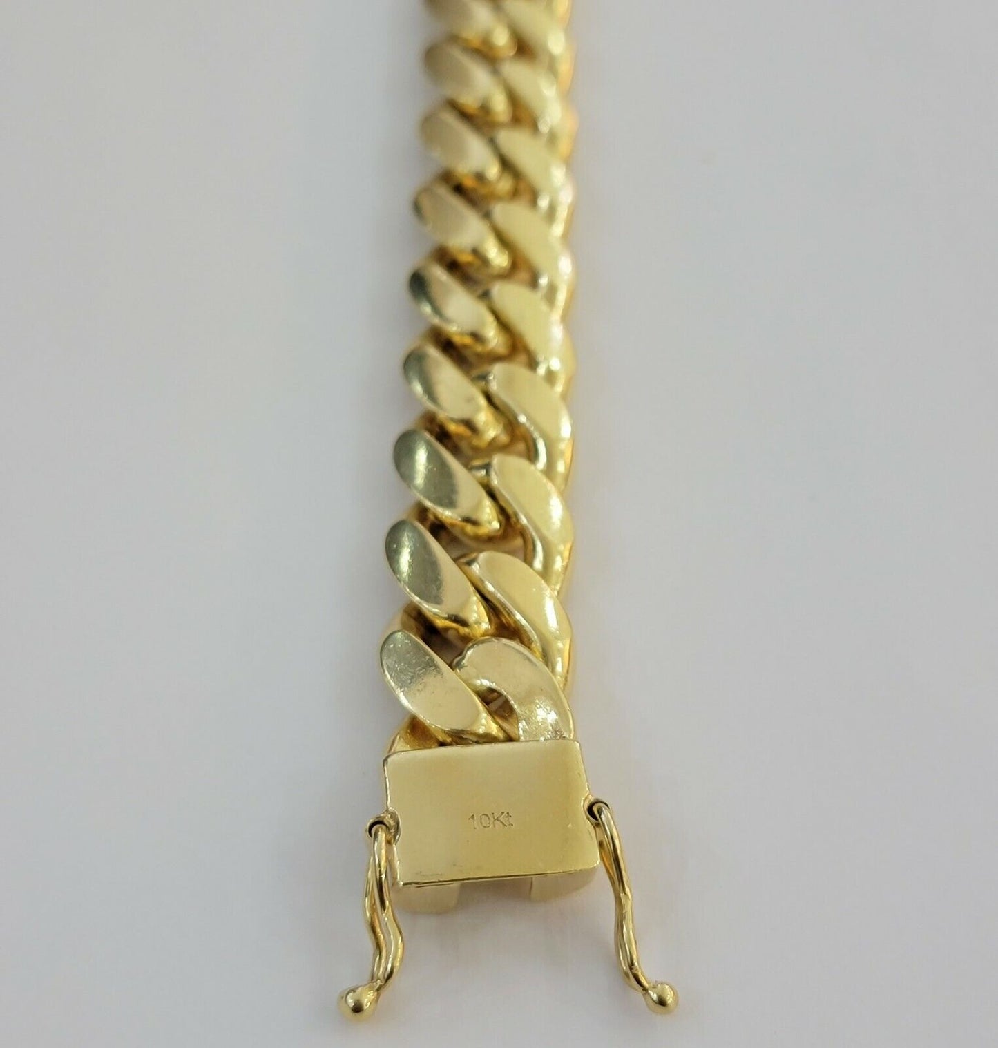 Solid Real 14k Gold Miami Cuban Link Bracelet 13mm 9" Inch 10kt  Christmas Deal