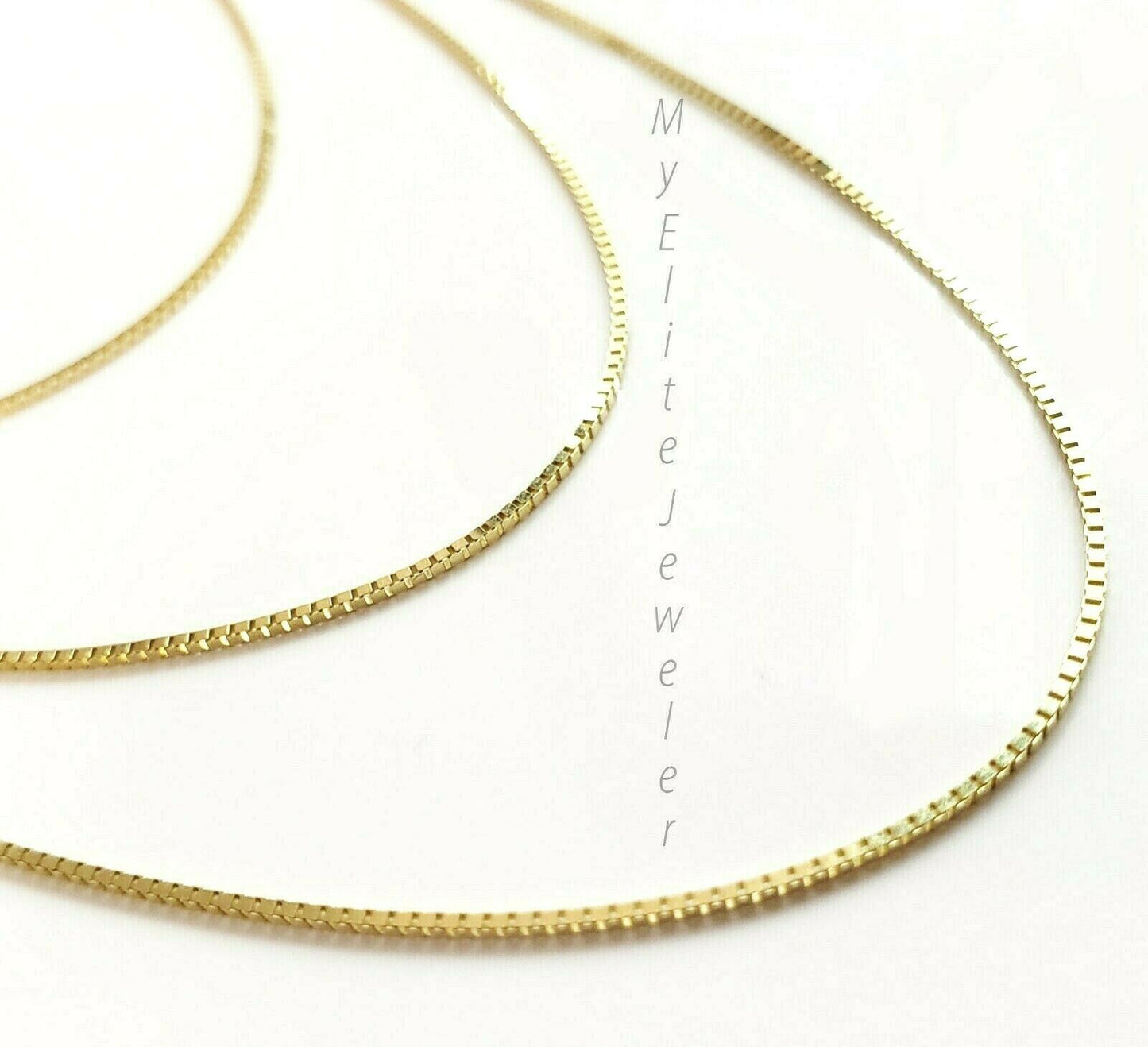 Solid 10K Yellow Gold Chain 16" 18" 20 Inch Ladies Necklace PERFECT FOR PENDANT