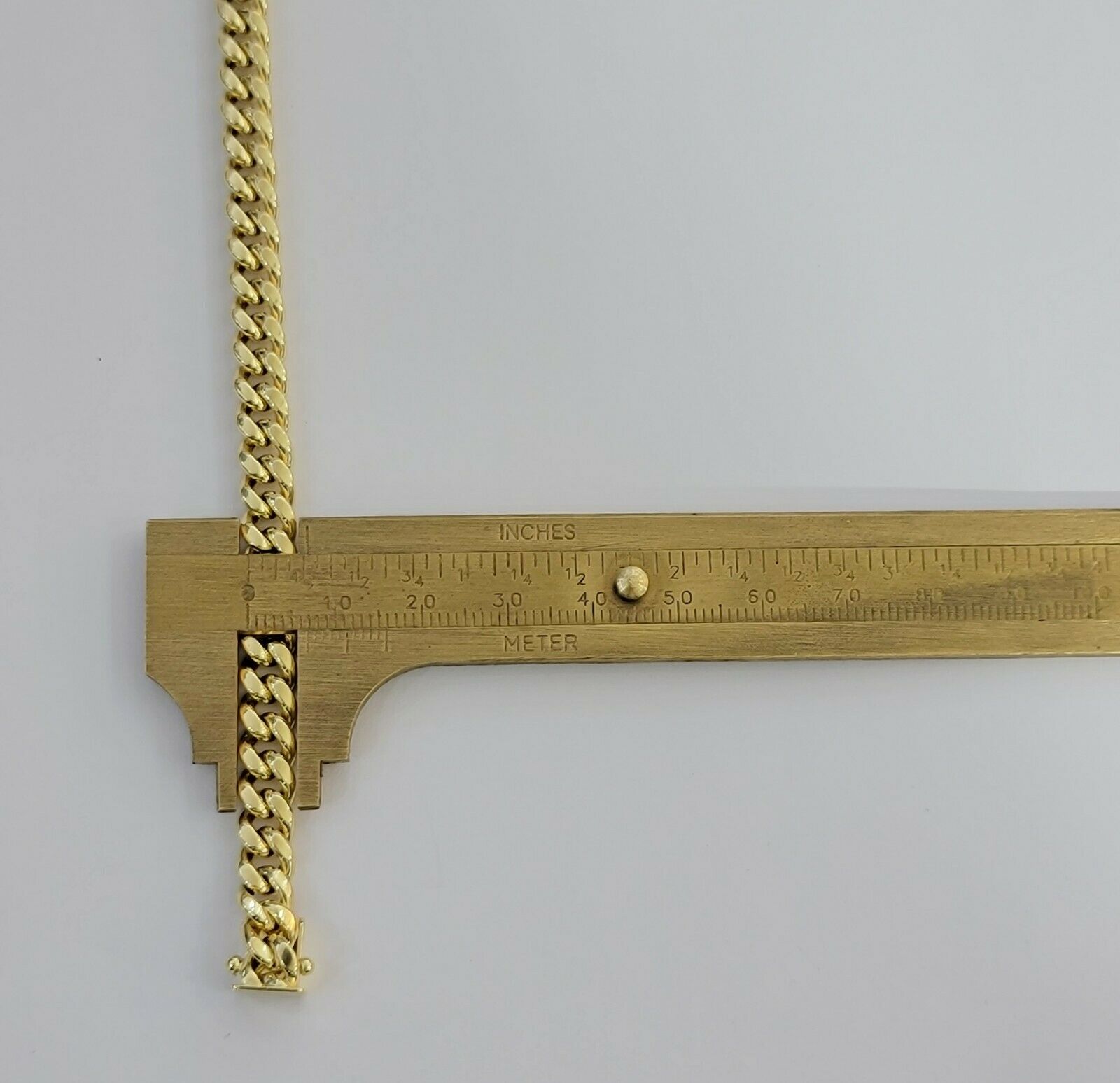 10k Yellow Gold Bracelet Miami Cuban Link 7.5