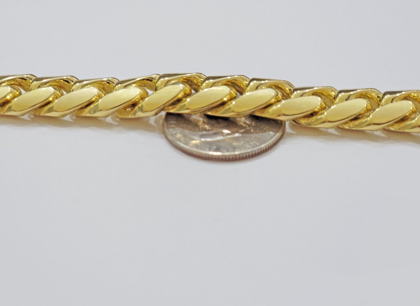 14k Solid Gold bracelet Miami Cuban Link 9 Inch 13mm Mens REAL 14 KT SOLID HEAVY
