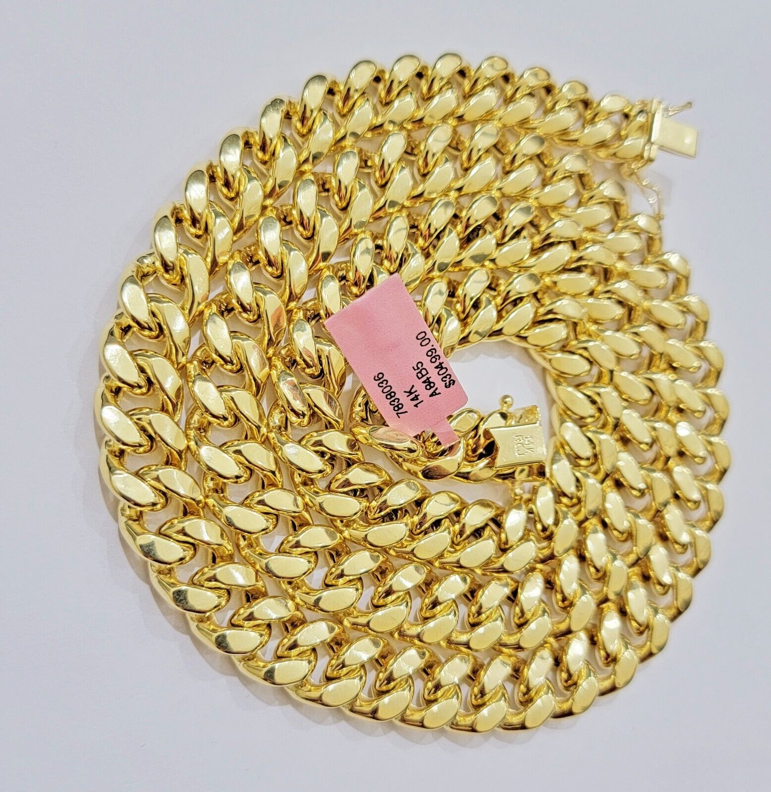 14k 11mm Mens Necklace Chain Miami Cuban Link  28" Inch REAL 14KT Real Gold Sale