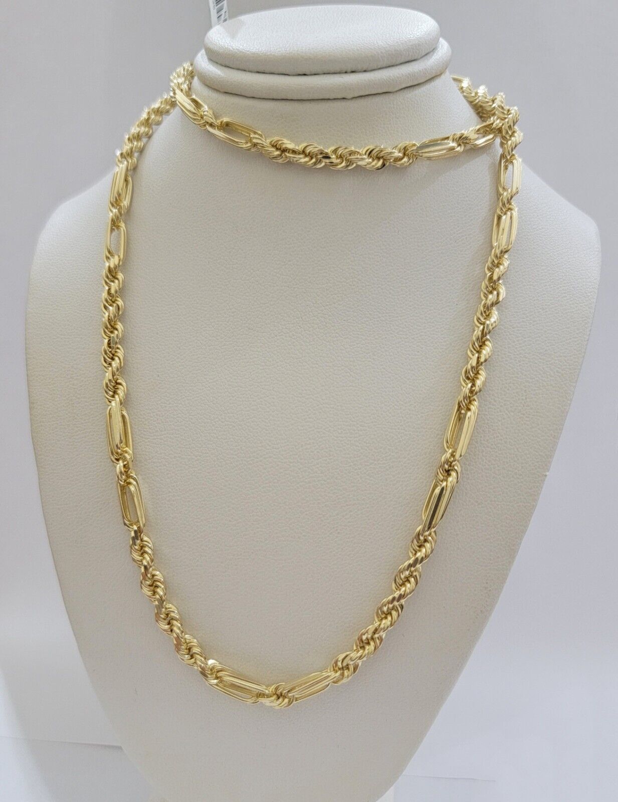 Solid 10k Gold Milano Rope Chain Necklace 22" 4.5mm Men's 10kt Yellow Gold, REAL