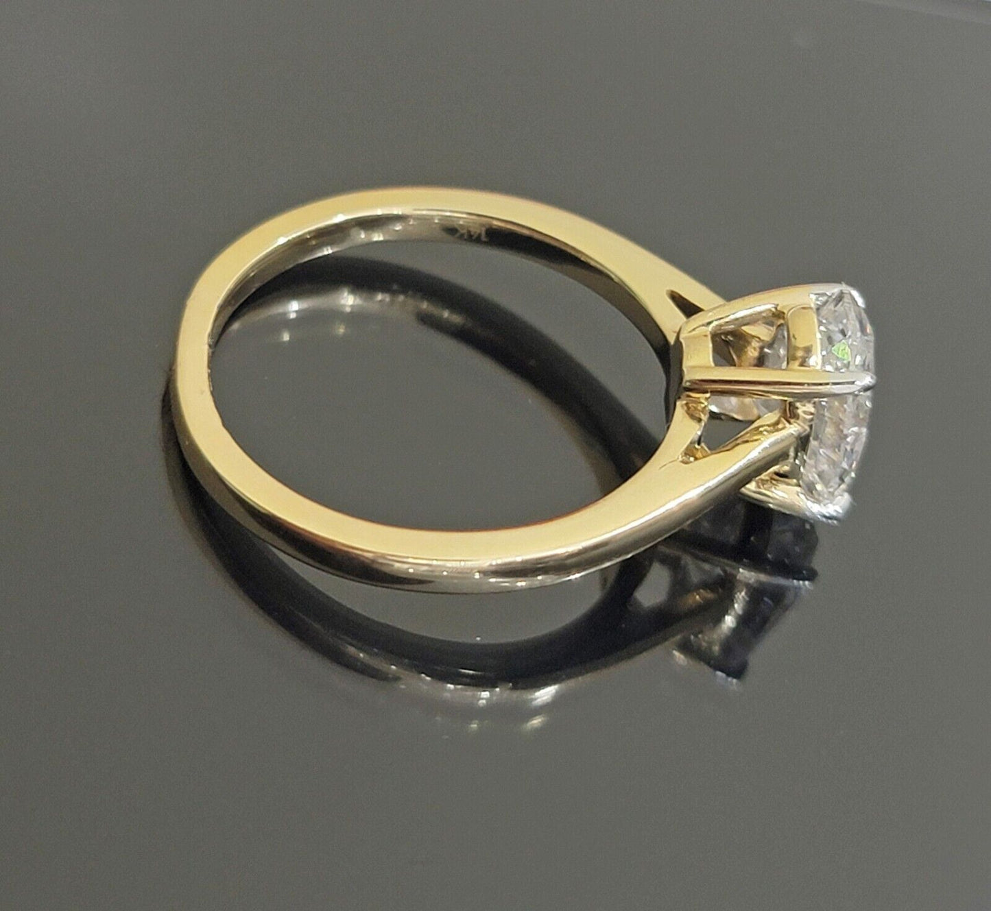 1.50 CT Diamond Solitaire 14k Gold Engagement Wedding Ladies Ring lab-created