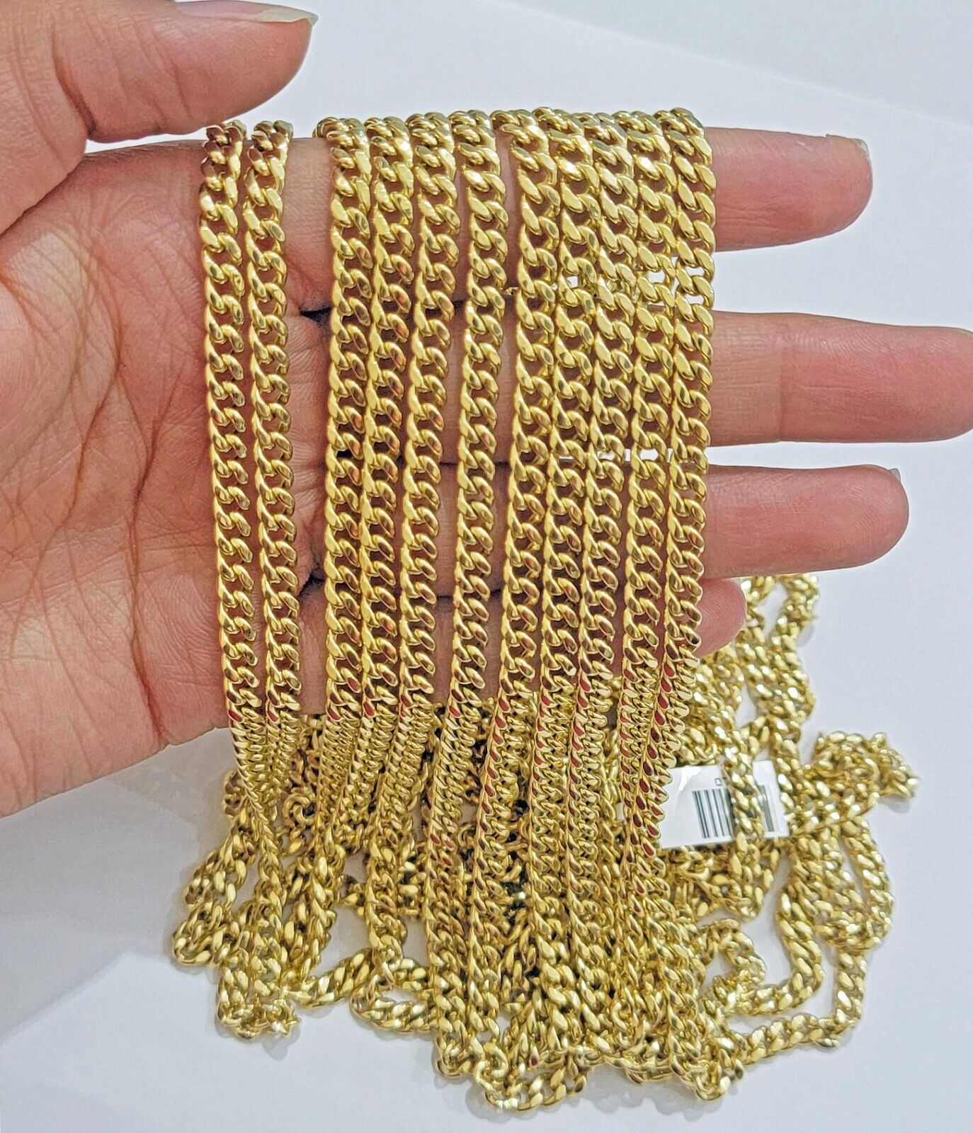 Real 10k Gold Miami Cuban Link chain Necklace 5mm 16"-28" 10kt Yellow Men Women