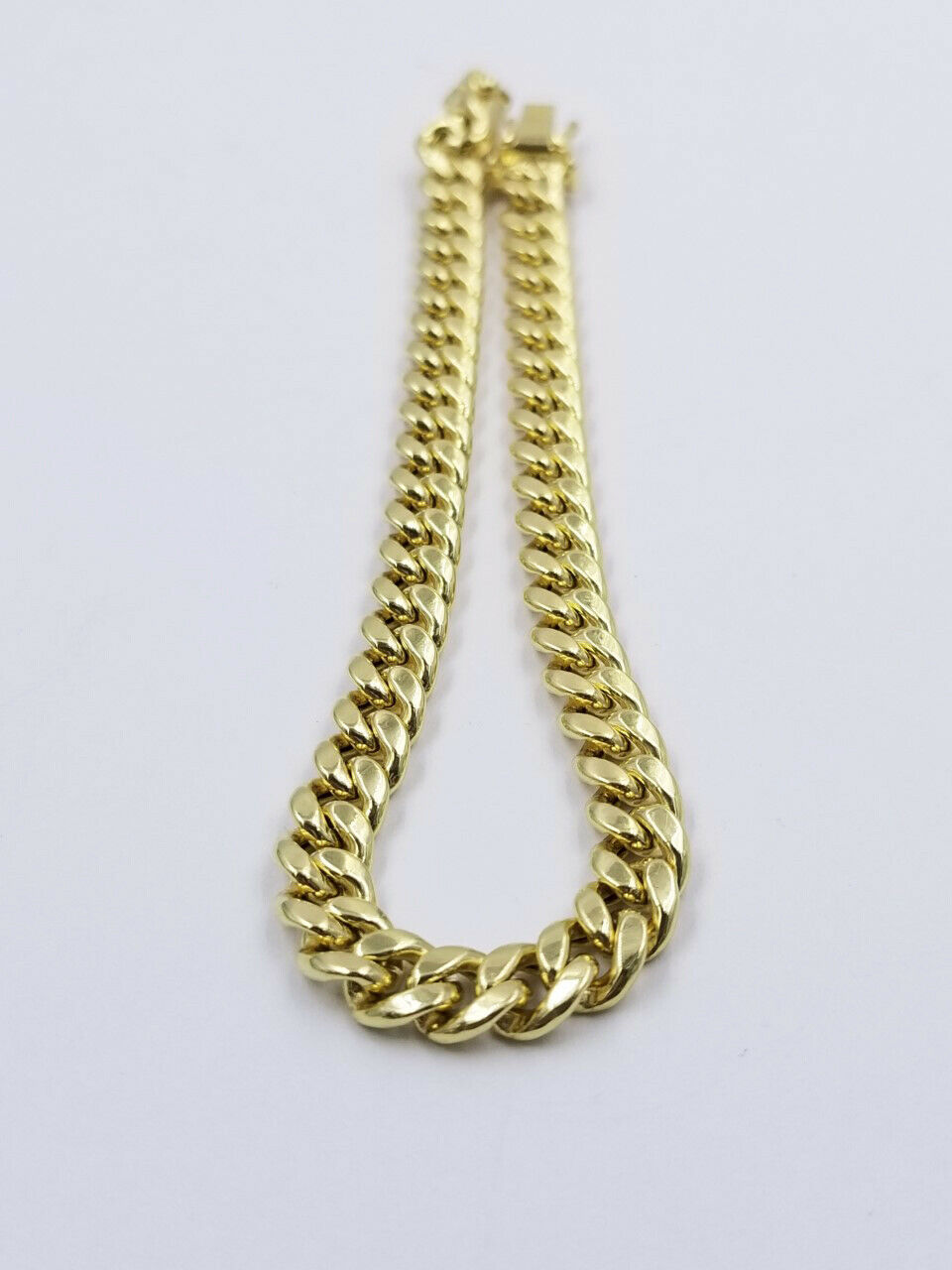 REAL 10k Gold Miami Cuban Bracelet 7