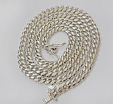 10k White Gold Miami Cuban Link Chain 7mm Solid Necklace 7mm  26" Inch SOLID 10k