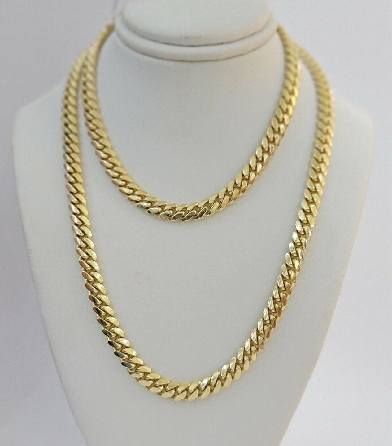 14k Gold Chain Solid Miami Cuban Link Necklace 28" 6mm REAL 14KT Yellow Gold Men