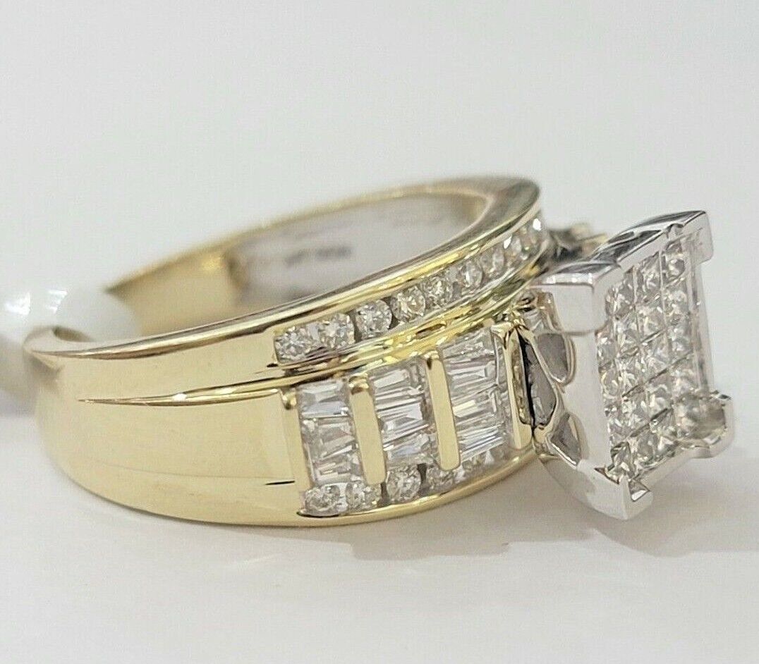 Real 14k Yellow Gold Diamond Ring 1 CT Diamond Ladies Women Band, VALENTINE SALE