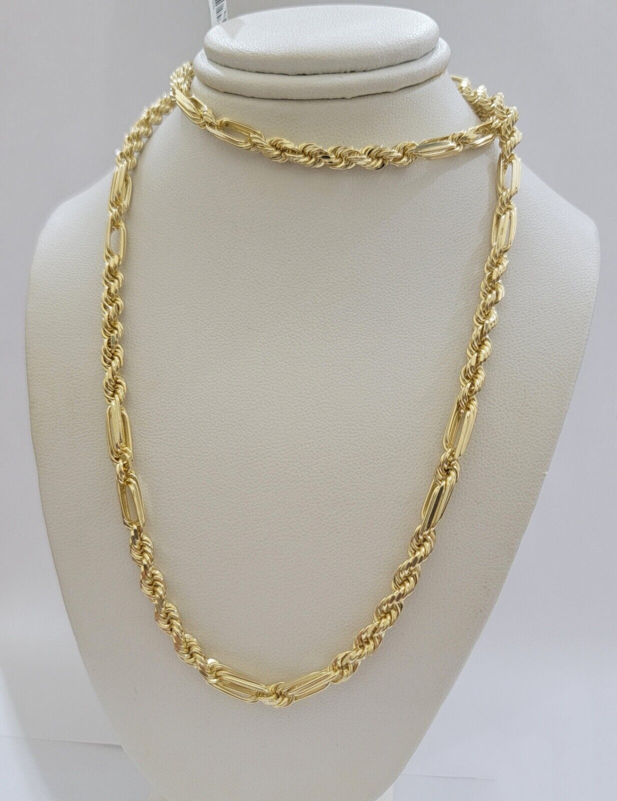 Solid 10k Gold Milano Rope Chain Necklace 24