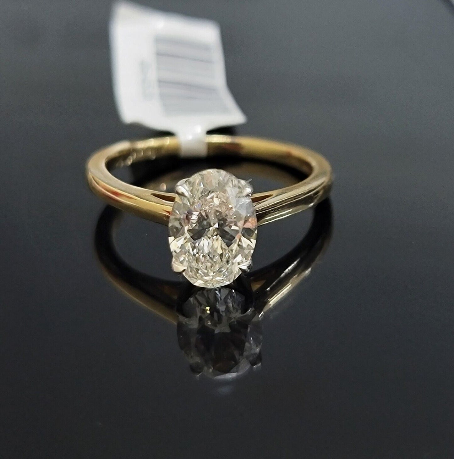 1.50 CT Diamond Solitaire 14k Gold Engagement Wedding Ladies Ring lab-created