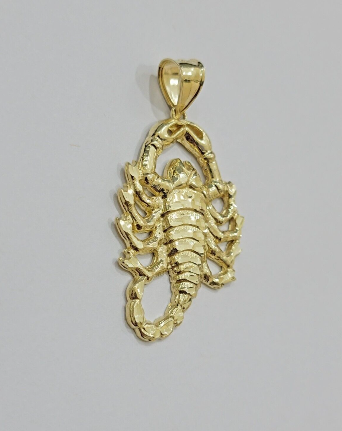 10k Scorpio Charm Pendant Men's Real 10kt Yellow Gold For Chain & Necklace SALE