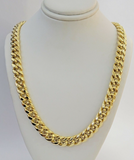 Real 14k Gold Chain 28 Inch Miami Cuban Link Necklace 9mm Strong Men's 14KT Gold