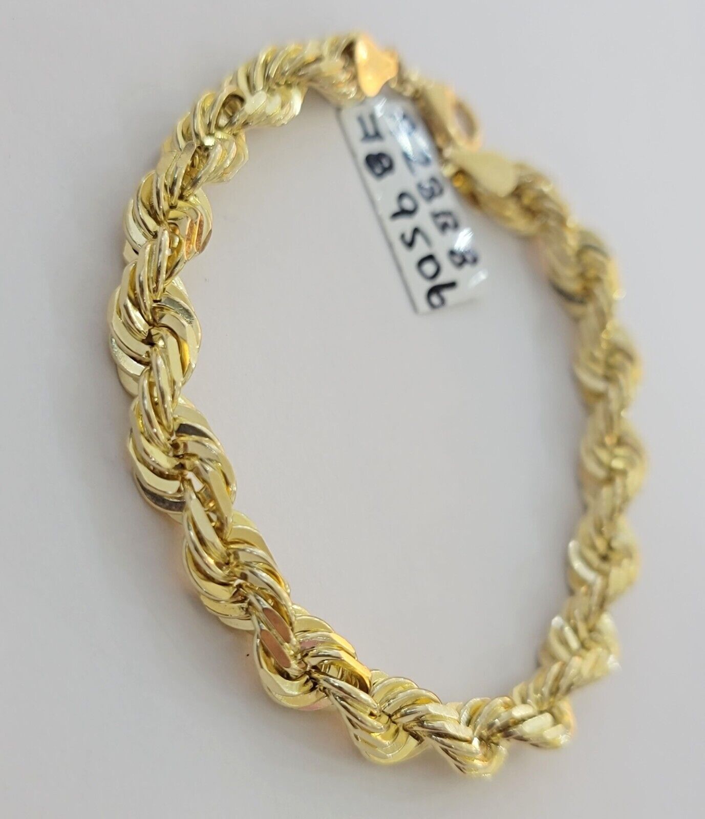 Solid 10k Yellow Gold Rope bracelet 7" 7.5" 8" 8.5" 9" Men Women 3mm- 9mm REAL