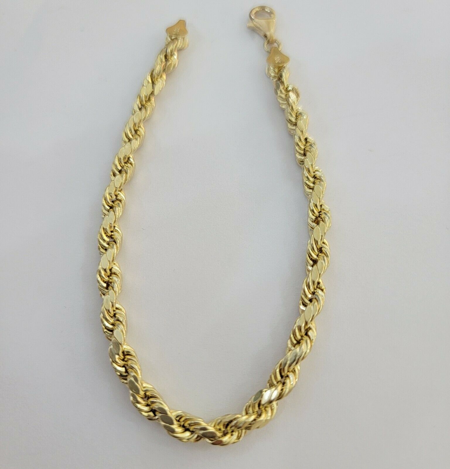 10k Yellow Gold Rope bracelet 7