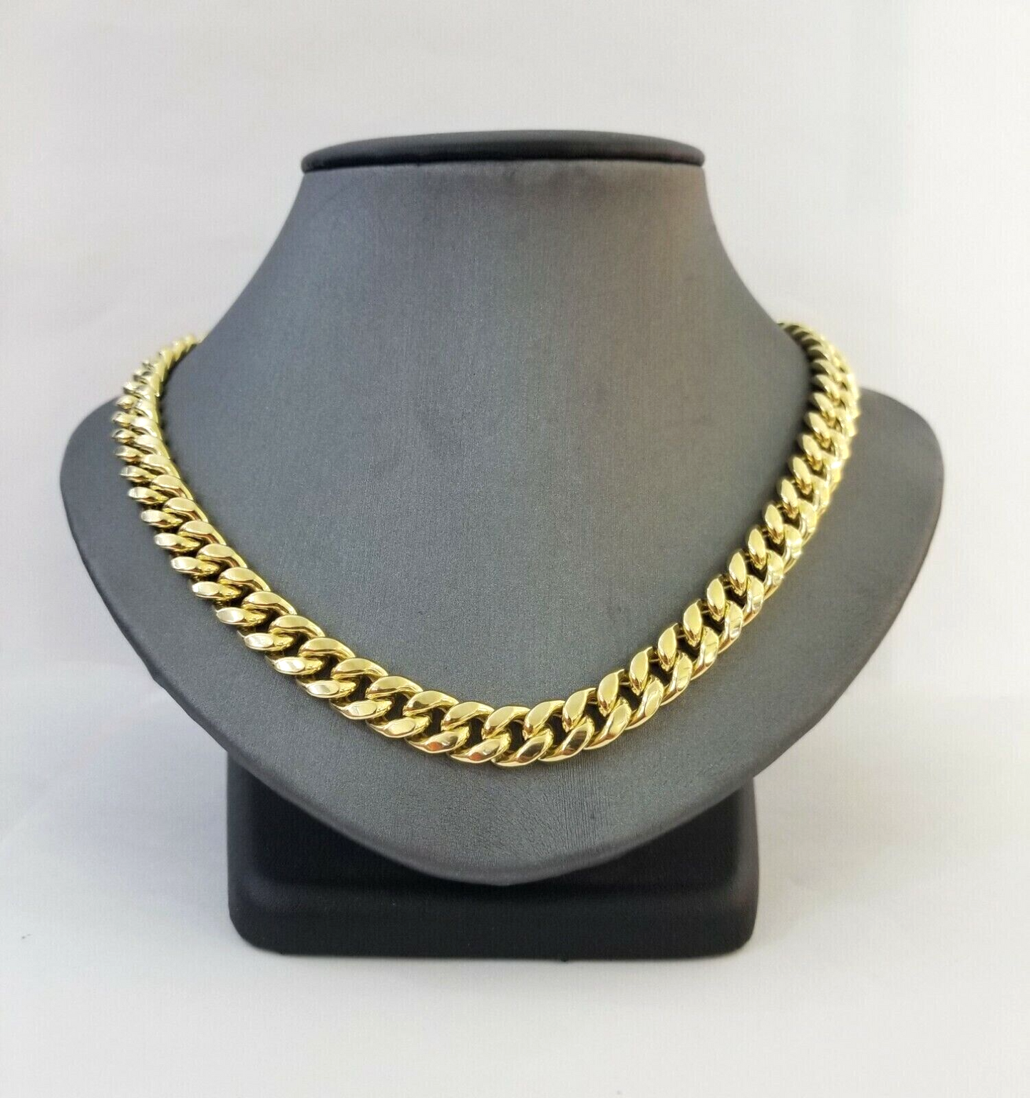 Real 10k Gold Chain Necklace 9mm 26 Inch Miami Cuban Link Strong Men's 10KT Gold