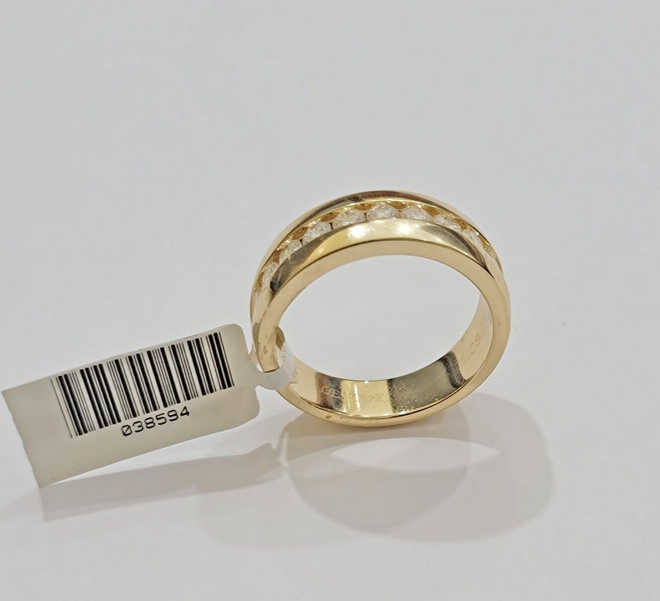 Real 14k Yellow Gold Mens Band Ring 1CT Diamonds Wedding Engagement Anniversary