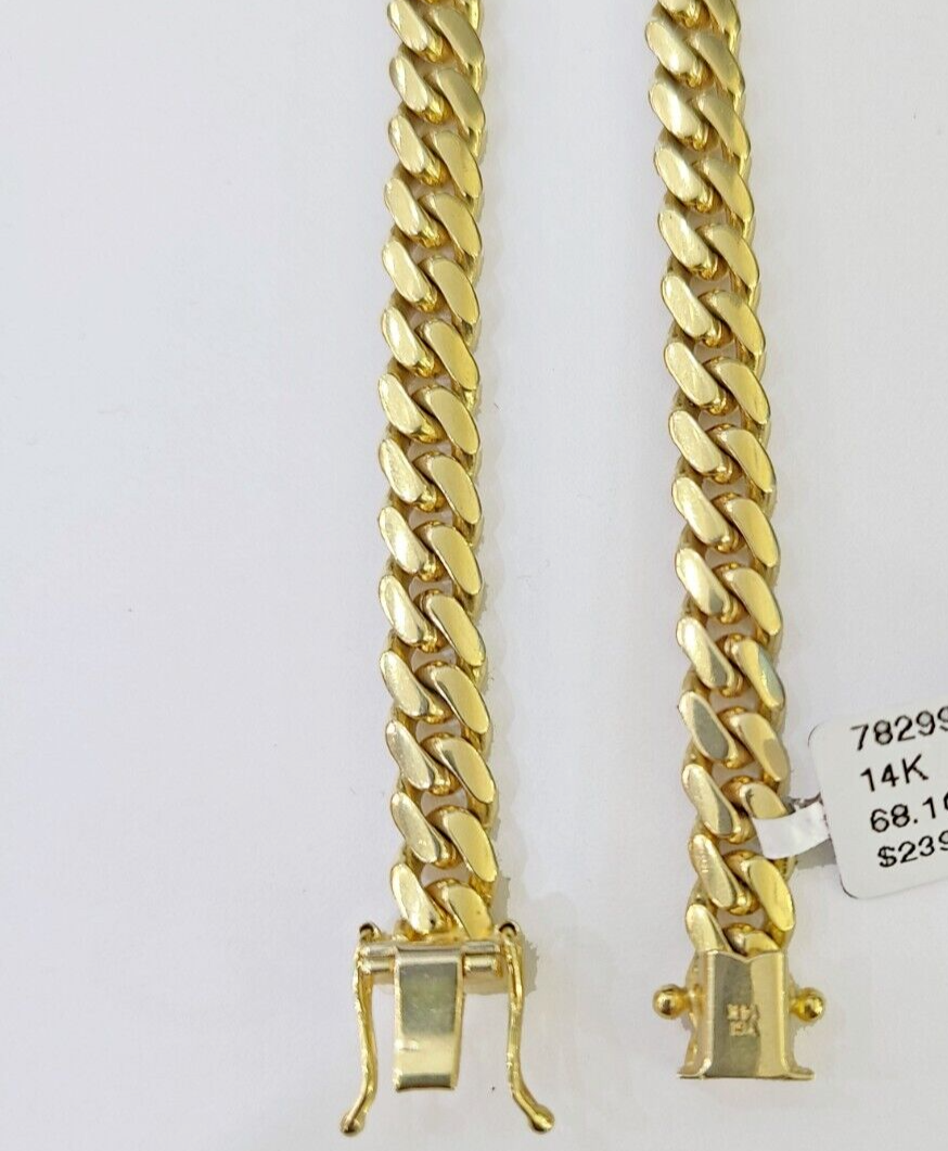REAL 14k gold Rope Necklace 6mm chain 14 kt Yellow Gold 22 Solid Real Gold  Sale
