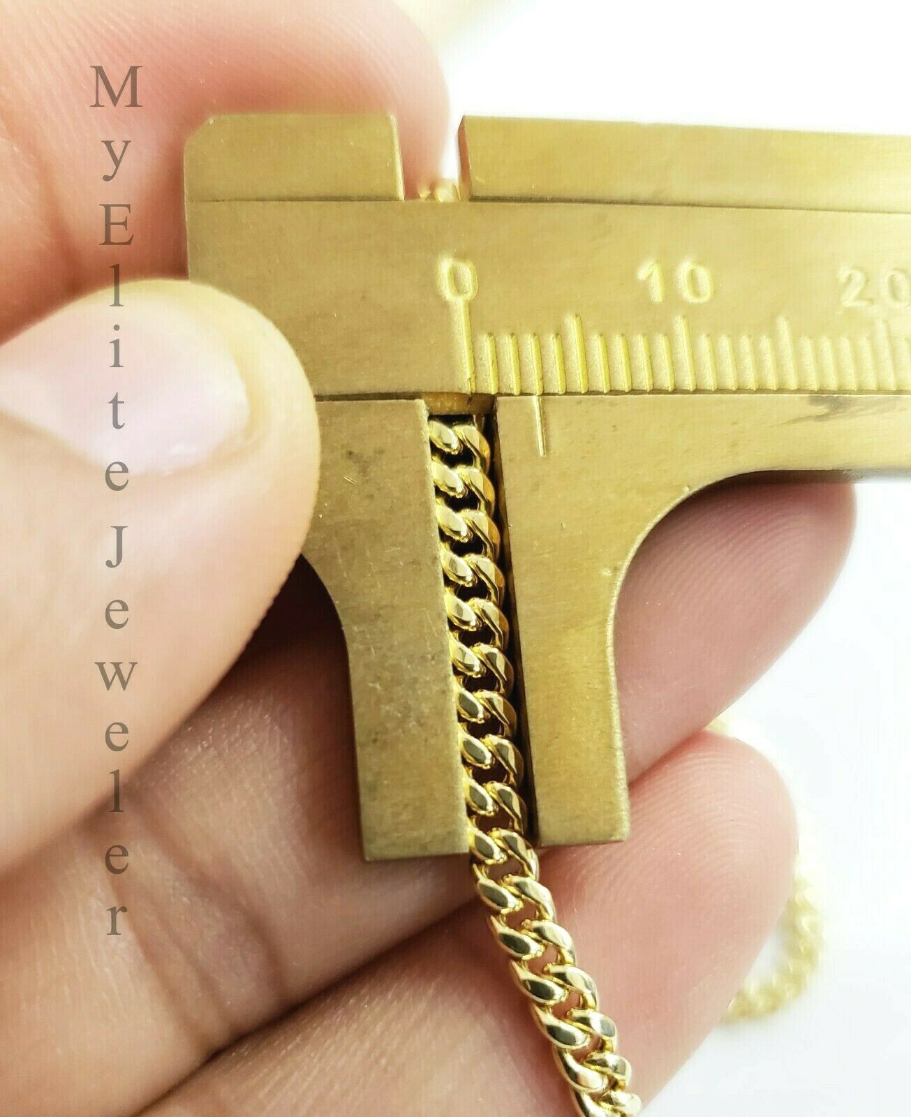 10 K Gold 3mm Chain 0.24 CT Diamond Initial T Charm Alphabet Men's Ladies Letter