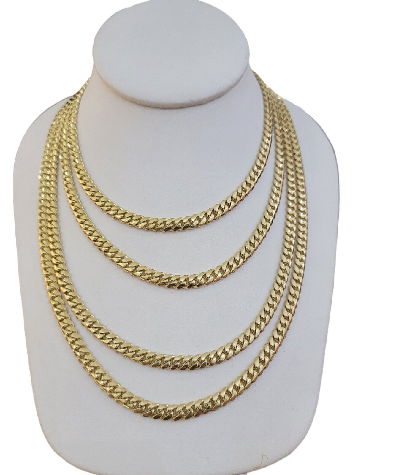 Real 14k Yellow Gold Miami Cuban Link Chain Necklace 6mm 20"- 30" 14kt SOLID