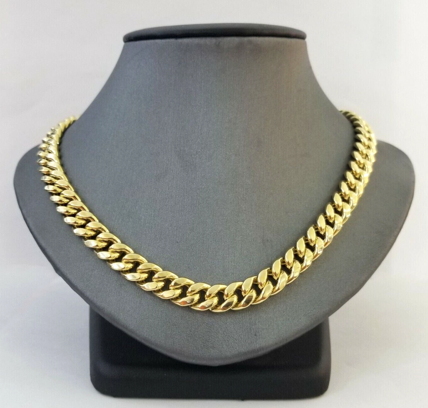 Real 14k Gold Chain 28 Inch Miami Cuban Link Necklace 9mm Strong Men's 14KT Gold