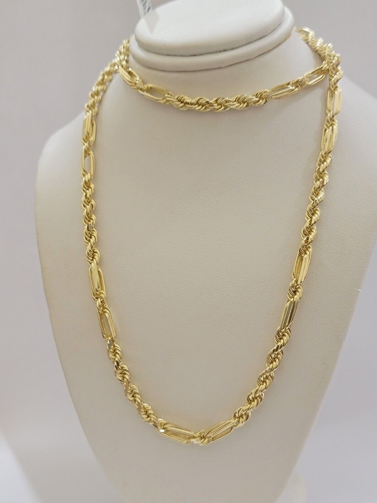 Solid 10k Gold Milano Rope Chain Necklace 24