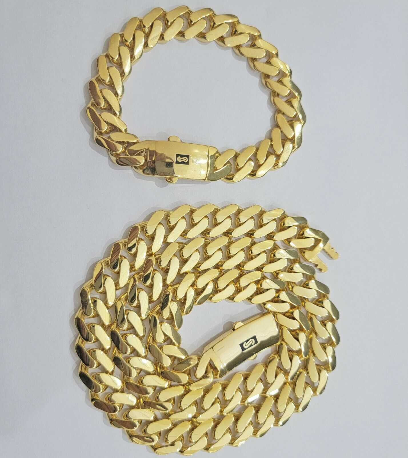 Real 10k Gold Miami Cuban Royal Link Bracelet 13mm 9