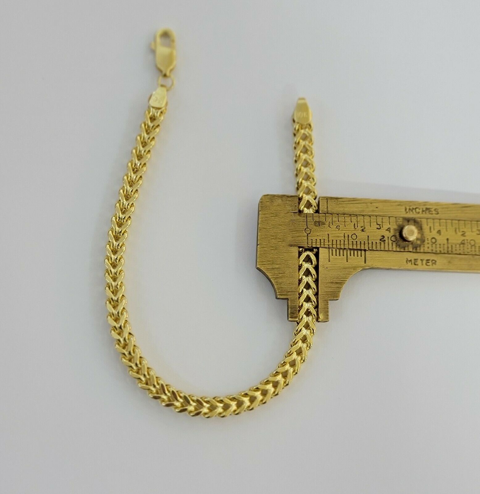 Real 10k Gold Franco Bracelet 8