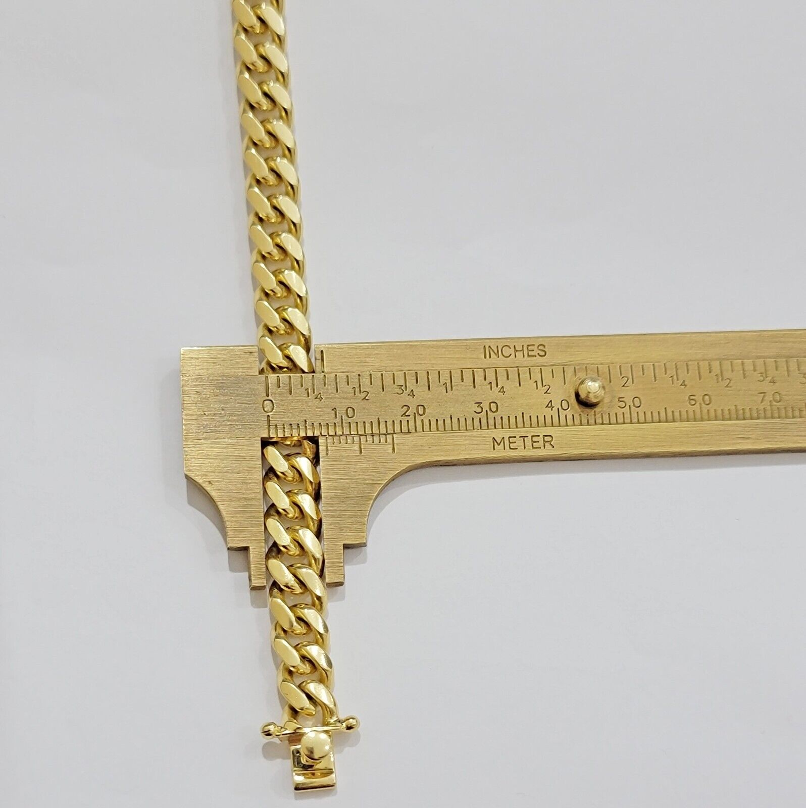 Solid 10k Gold Cuban Link Bracelet 8mm 7