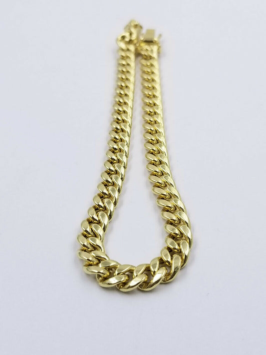 Kids REAL 10k Gold Miami Cuban Link Bracelet 6mm 6" Inch 10KT Yellow Gold Strong