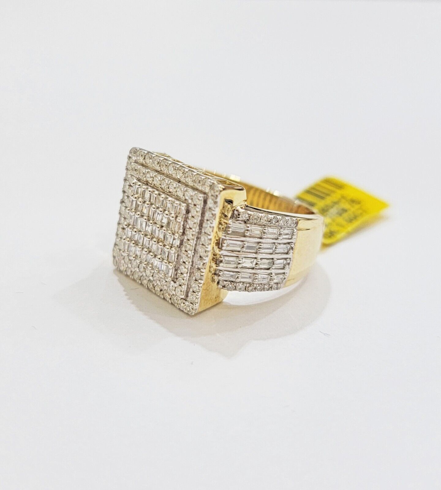 Real 10k Yellow Gold Diamond Mens Ring Size 10 1.60 CT Natural Diamonds ON SALE