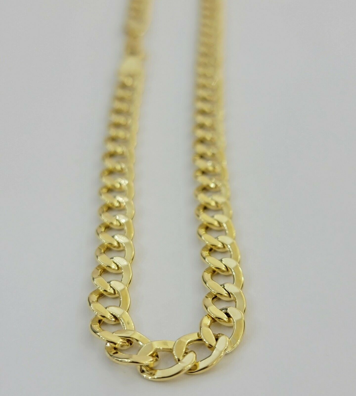 10k Gold Cuban Link Chain Necklace 6.5mm 20" 22" 24" 26" 28" REAL 10kt Yellow Gd