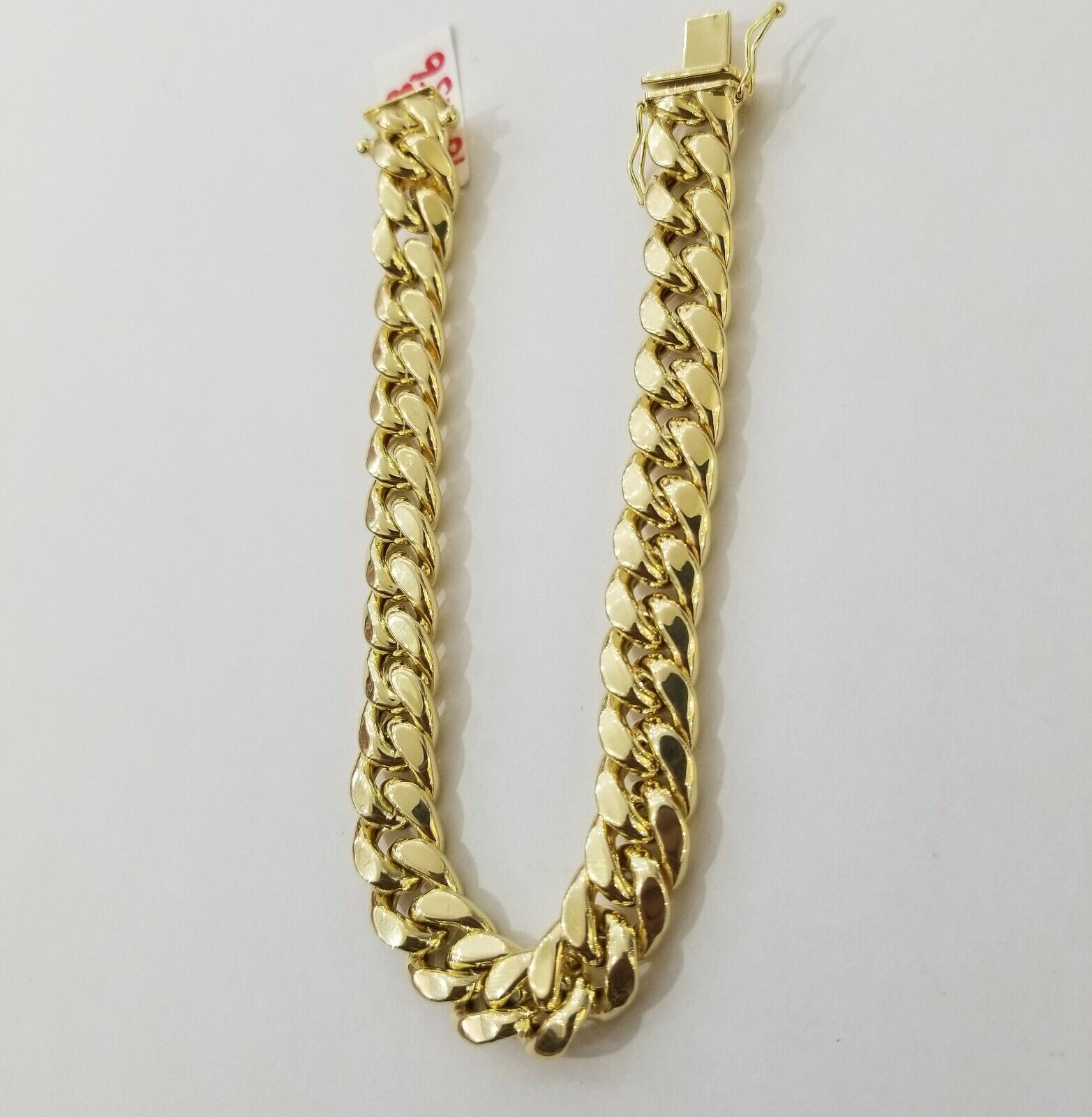 REAL 14k Gold Miami Cuban Bracelet 7.5