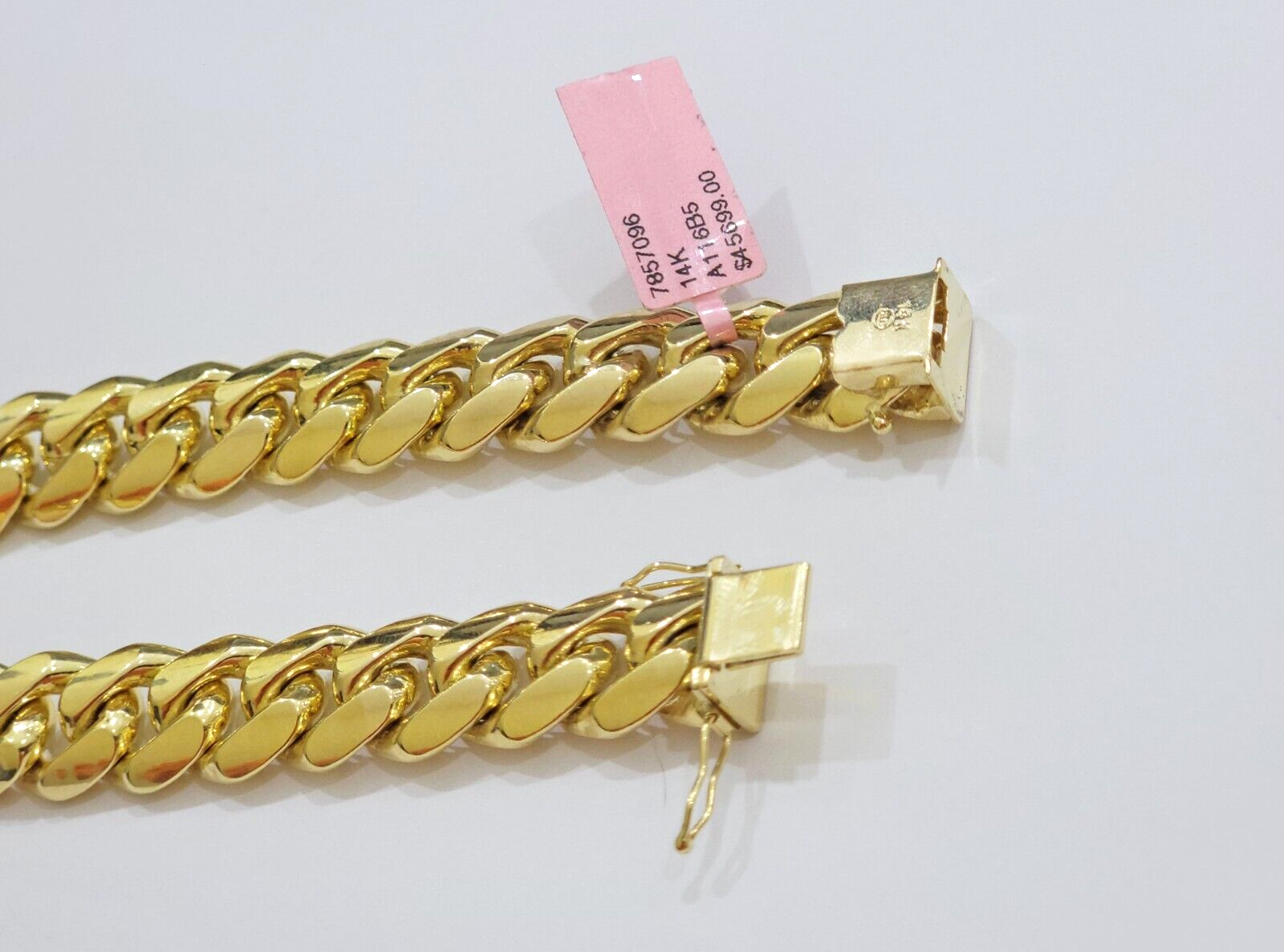 14k Solid Gold bracelet Miami Cuban Link 9 Inch 13mm Mens REAL 14 KT SOLID HEAVY
