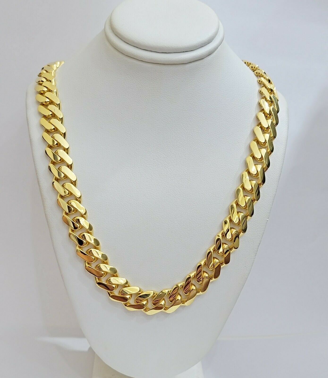 Real 10k Gold 11mm Chain 26" Bracelet 8" SET Cuban Royal Link Necklace MEN'S