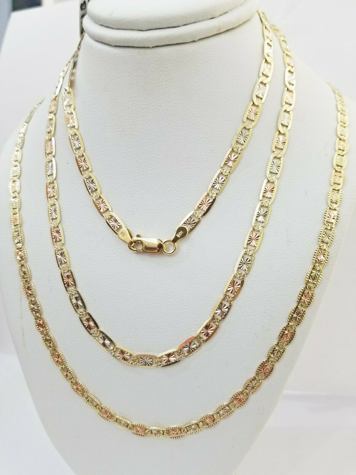 Solid 14kt Gold Necklace Ladies chain 4mm 18