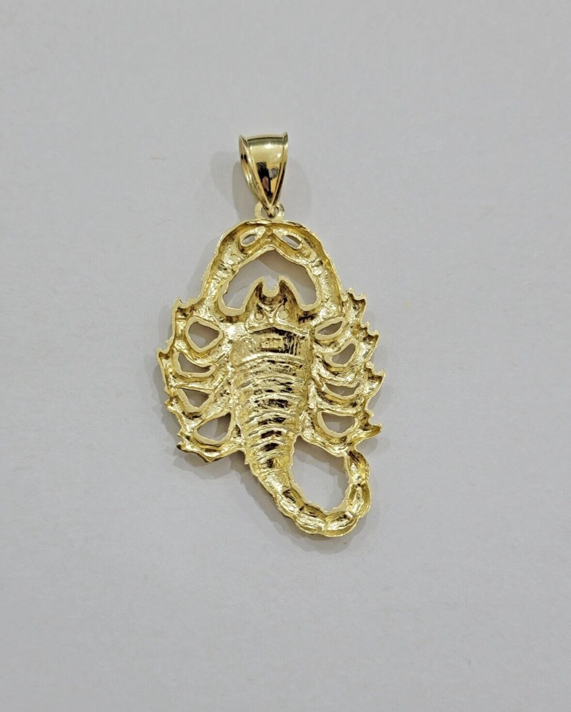 10k Scorpio Charm Pendant Men's Real 10kt Yellow Gold For Chain & Necklace SALE