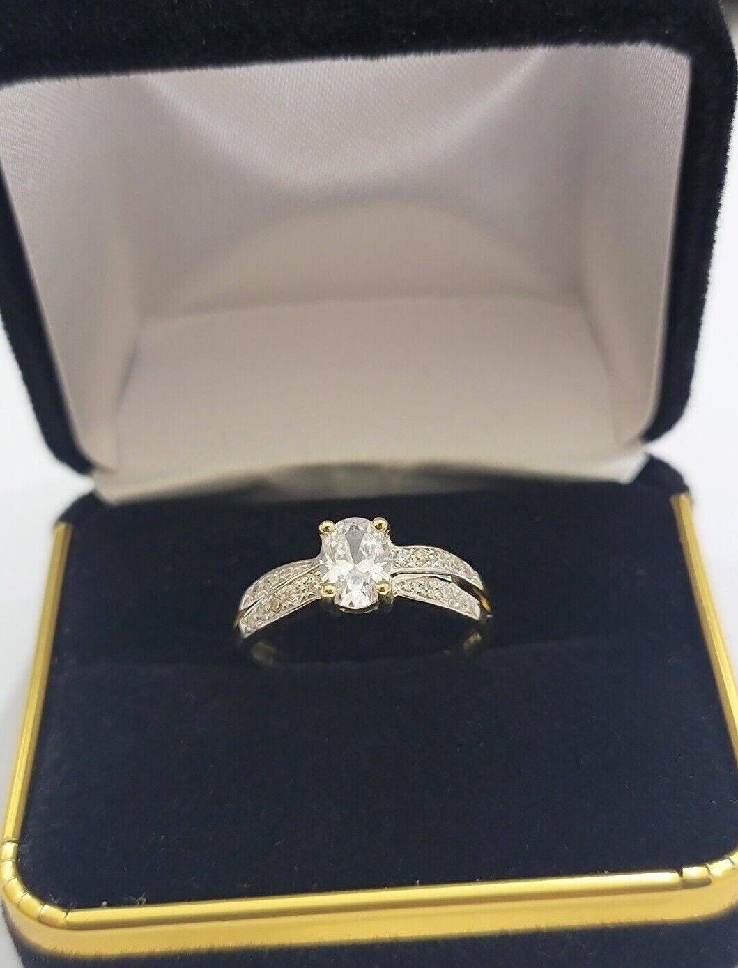 10k Yellow Gold Ladies Solitaire Ring For Womens Casual Band SALE Real Brand New