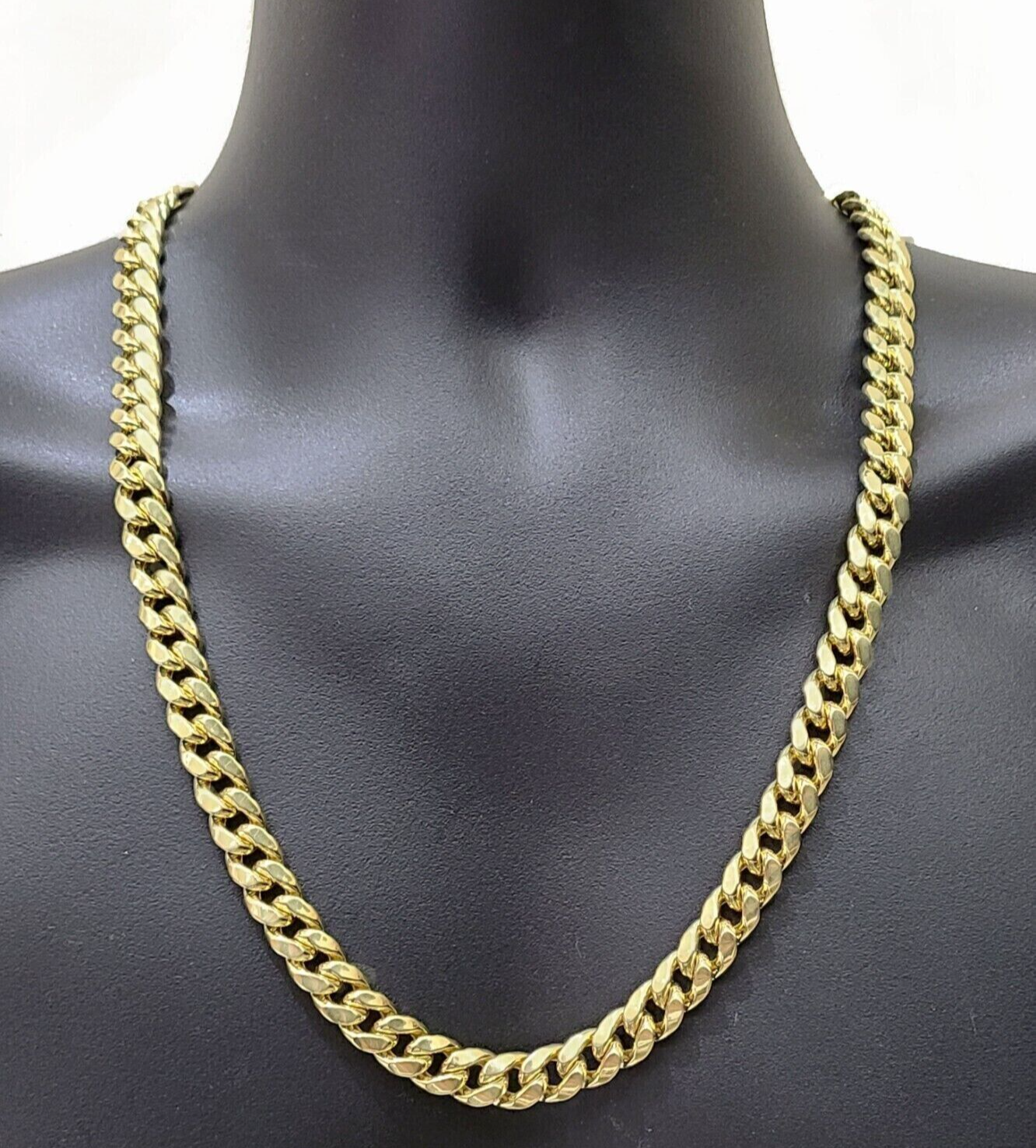 Real 14k Gold Chain 28 Inch Miami Cuban Link Necklace 9mm Strong Men's 14KT Gold