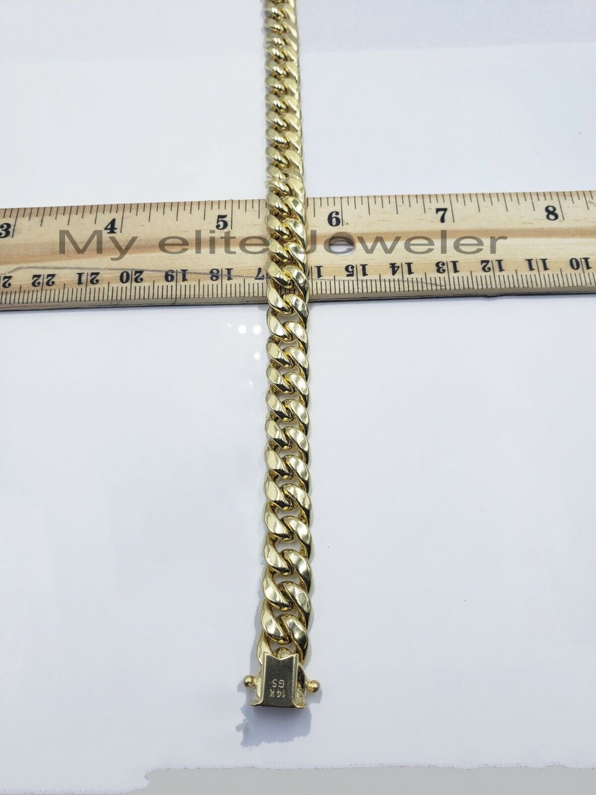 14k 10mm Mens Necklace Chain Miami Cuban Link  24" Inch REAL 14KT Real Gold Sale