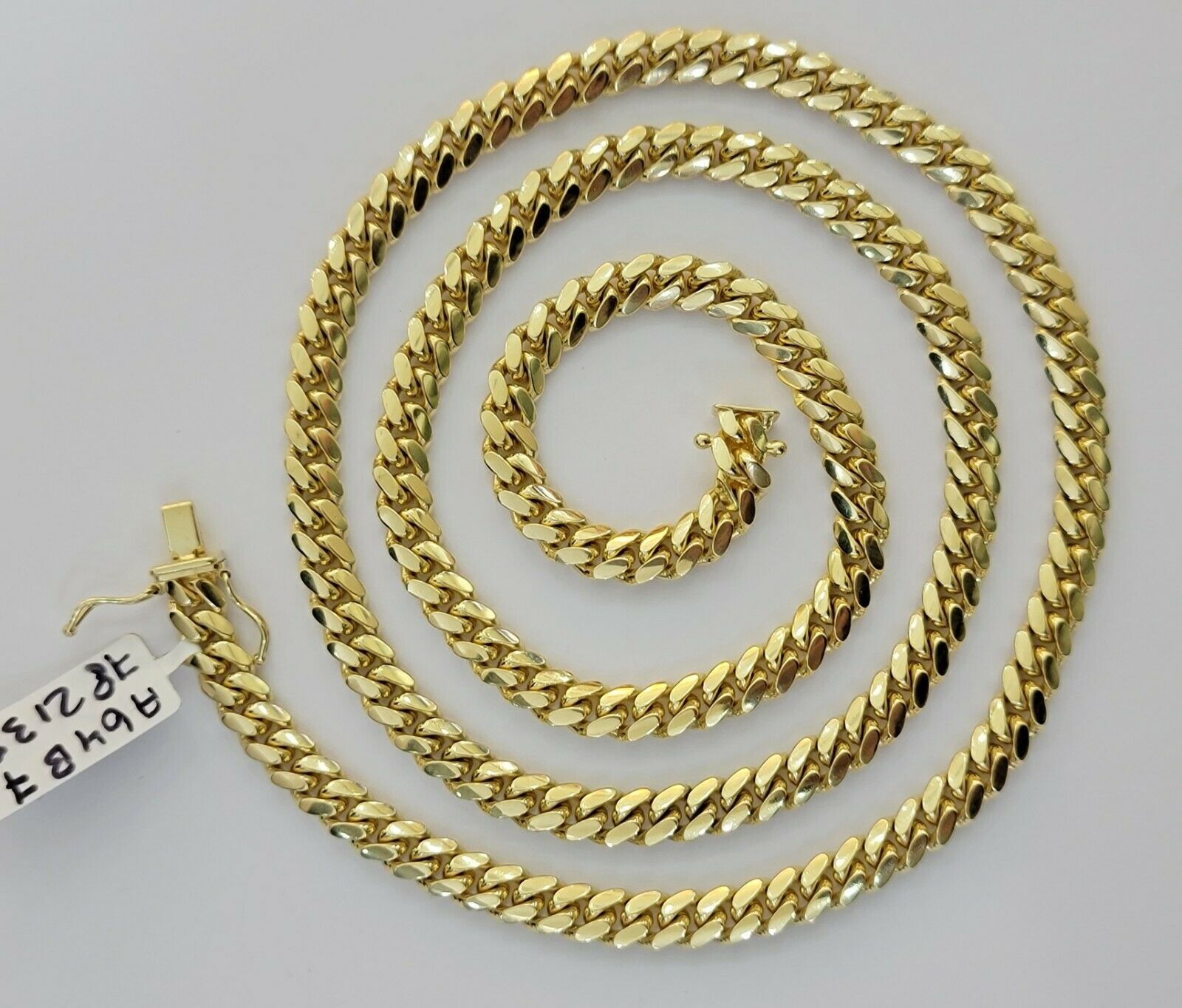REAL 10k Gold Necklace Chain 6mm Miami Cuban Link 18-28